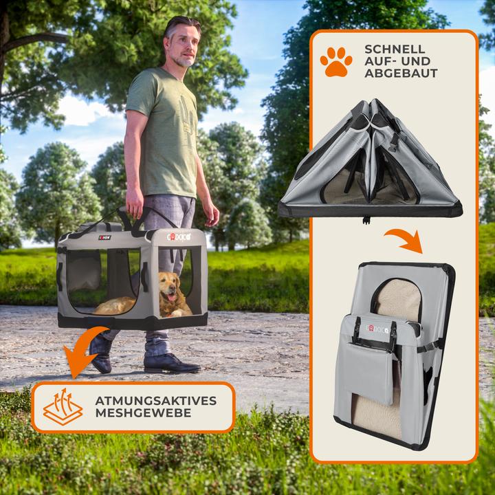Produktbild Cadoca Hundetransportbox (Hund, Atmungsaktiv)