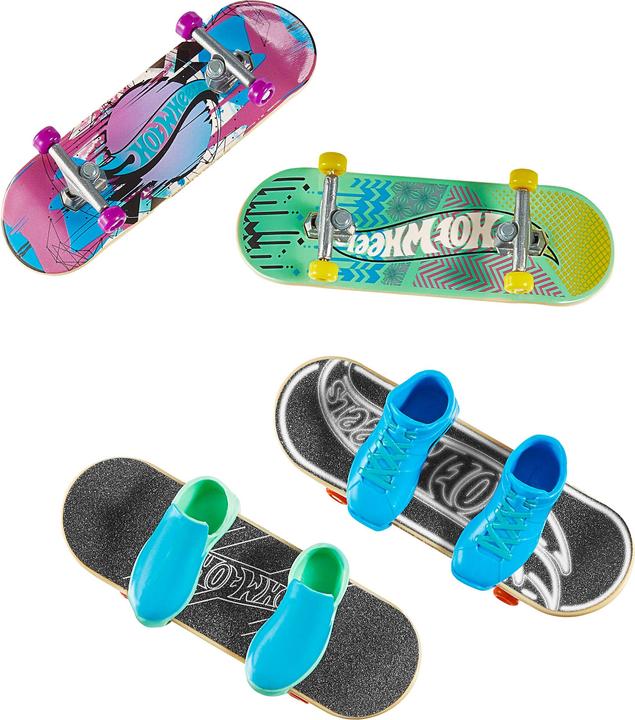 Image du produit Hot Wheels Skateboard + Schuhe 4er-Pack