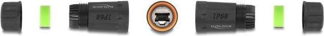 Produktbild Delock Kabelverbinder RJ45 Buchse zu RJ45 Buchse Cat.6A mit (Netzwerk Kupplung)