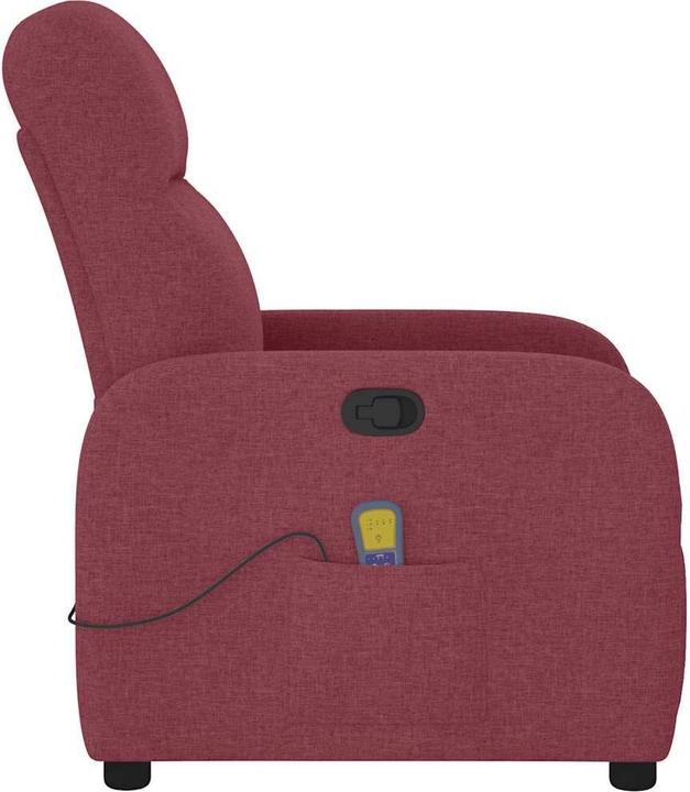 Actual product image VidaXL Massage chair wine red fabric