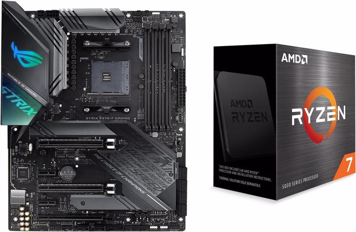 Produktbild ASUS Strix X570-F + Ryzen 7 5800X