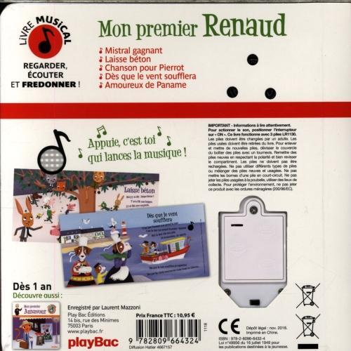 Image du produit Mon premier Renaud : livre musical (Français, Grandgirard Mélanie, 2019)