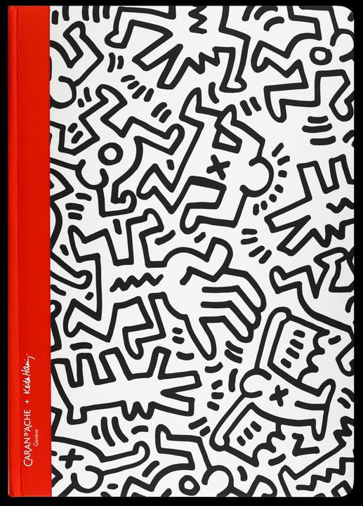 Actual product image Caran d'Ache Keith Haring Notizbuch Sonderedition (A5, Checked, Hardcover)