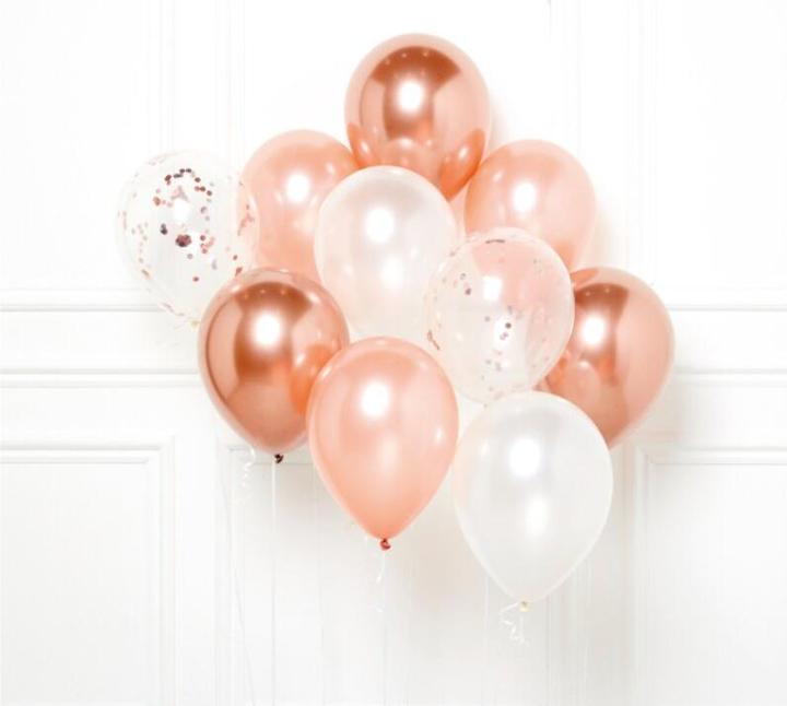 Amscan DIY Set Ballon Or Rosé (8 x)