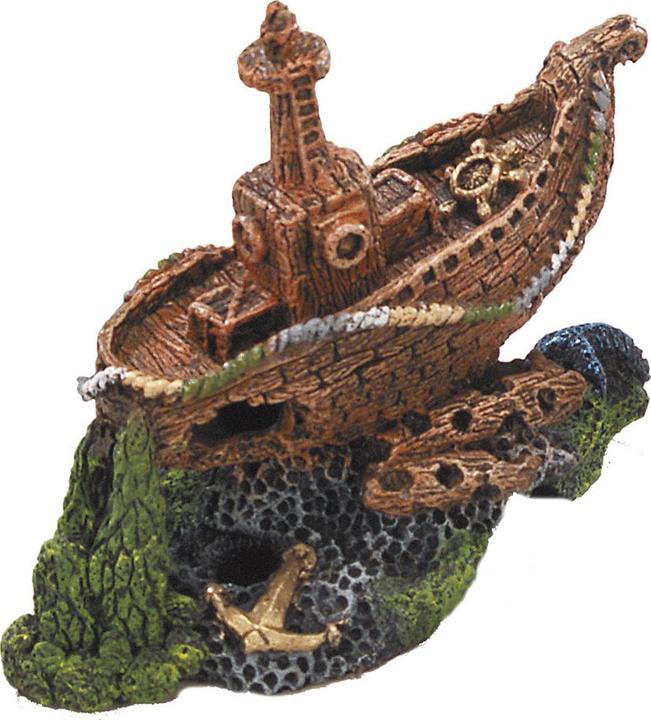 Actual product image Europet Aquarium Decoration Decor Shipwreck L, 22x11x15.5cm (Embellishment, other items)