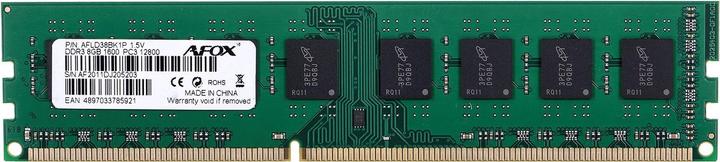 AFOX RAM DDR3 8G 1600 MHz (1 x 8GB, 1600 MHz, DDR3-RAM, DIMM)