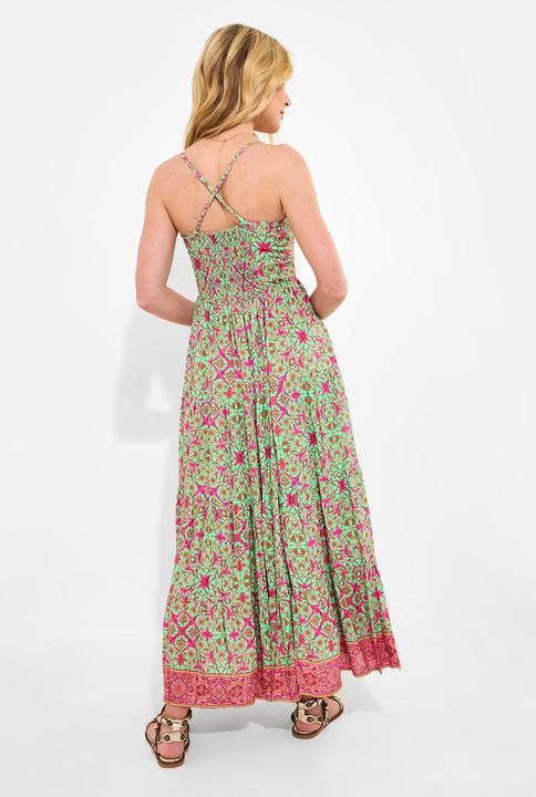 Actual product image Joe Browns Petite Border Print V-Neck Strappy Maxi Dress