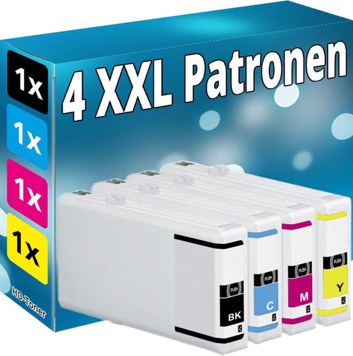 Image du produit Druckfuxx 4x XL Patronen für Epson WF4640DTWF WF4630DWF WF5620DWF WF5690DWF Set