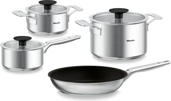 Produktbild Miele KMTS 5704-3 (16 cm, Pfannenset + Topfset, Edelstahl)