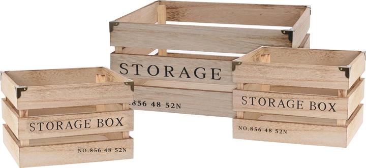Produktbild Natura Punto 3er-Set Holzkisten (36 x 27.5 x 17.5 cm)