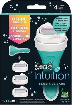 Image du produit Wilkinson Intuition Sensitive ( manche + 3 têtes différentes ) - Rasoir pour femmes - (1 x)