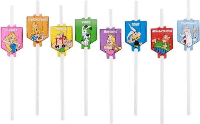Produktbild Chaks Asterix Obelix Trinkröhrli für Kinderparty – Tischdeko Kindergeburtstag