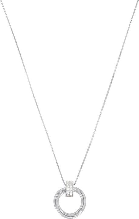 Amor Halsschmuck für Damen, 925 Sterling Silber, Zirkonia synth. (Silber 925)