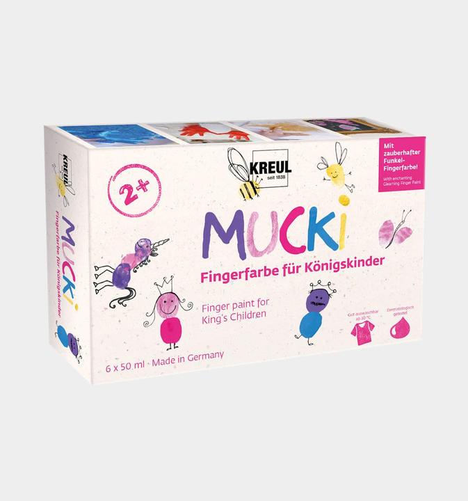 Actual product image Kreul Mucki finger paint for king children (Various colors, 300 ml)