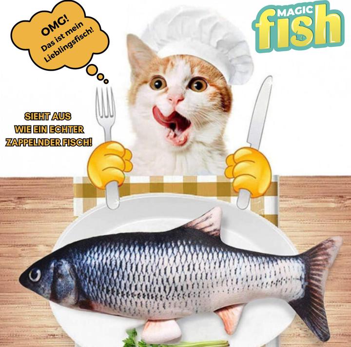 Image du produit Best direct Magic Fish (Jouet en peluche chat)