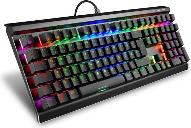 Produktbild Sharkoon SKILLER SGK40 Mech Red Black (DE, Kabelgebunden)