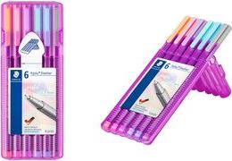 Actual product image Staedtler Triangular fineliner (6 colours, 1 x)