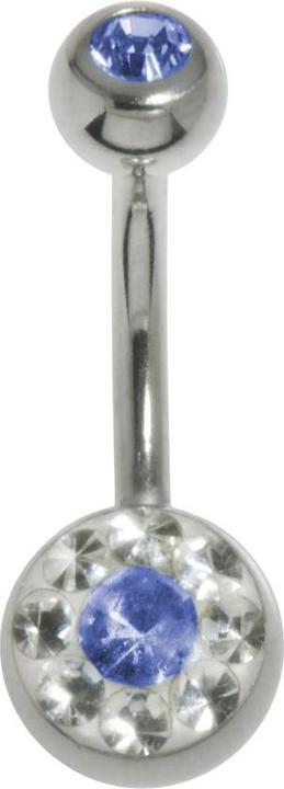 Image du produit Bijouteria Piercing nombril (Acier chirurgical 316L, Résine époxy, Cristallin)