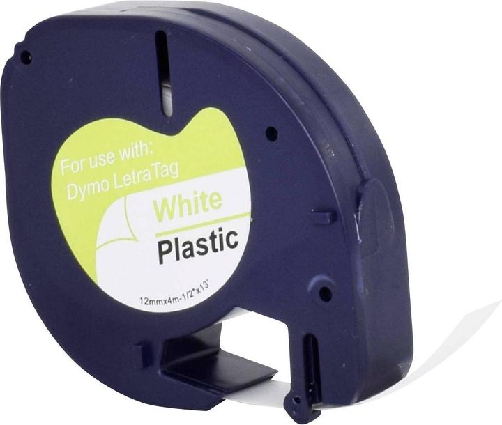 Produktbild Renkforce Schriftband RF-LT-D91221 Kompatibel ersetzt DYMO LT - 91221 12 mm Ba (1.20 cm, Schwarz)