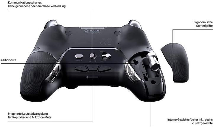 Immagine prodotto Nacon Gaming Revolution Unlimited Pro Controller - Nero (PS4)