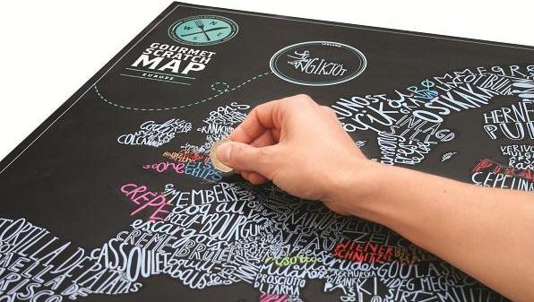 Image du produit Luckies Scratch Map Gourmet Europe (60 x 80 cm)
