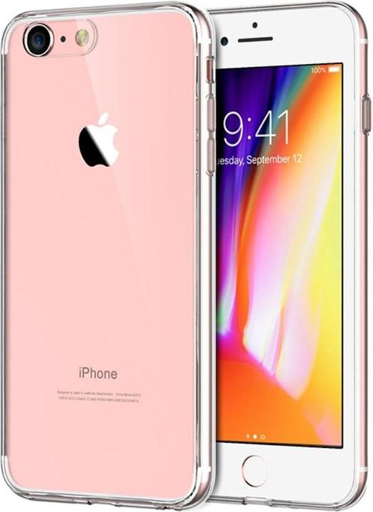 Produktbild König Design Apple iPhone 8 Hülle Transparent Silikon Case durchsichtige Handyhülle (Apple iPhone 8)
