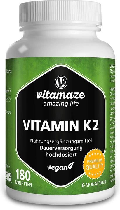 Vitamaze Vitamin K2 (180 Stück, Tabletten)