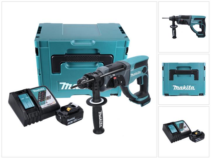 Productafbeelding Makita DHR 202 RF1 Accu combihamer 18V 2,0J SDS Plus in Makpac met 3,0 Ah accu en lader (Oplaadbare batterij)
