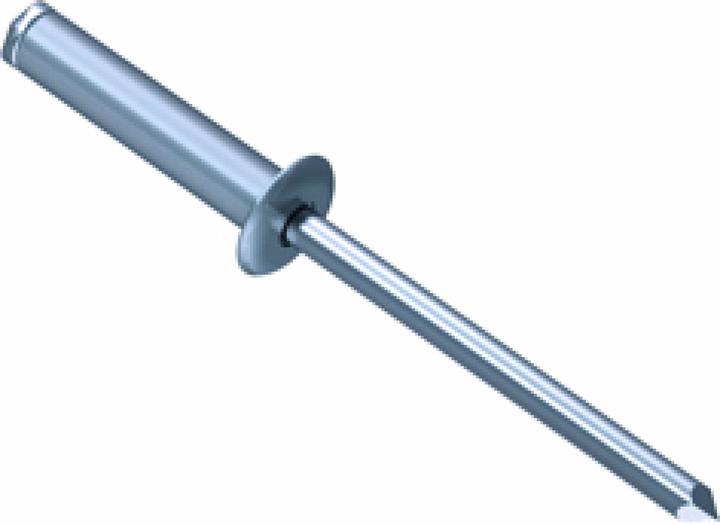 Produktbild Gesipa Blindniet Stahl/Stahl 4x10mm dxl f.4,5-6,5mm Flachrundkopf (6310451)