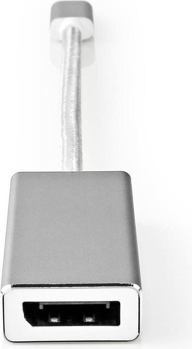 Produktbild Nedis USB-Adapter USB 3.2 Gen 1 USB-C Stecker DisplayPort 0.20 m rund Vergoldet Geflochten/Nylon Sil (USB Typ-C, 20 cm)