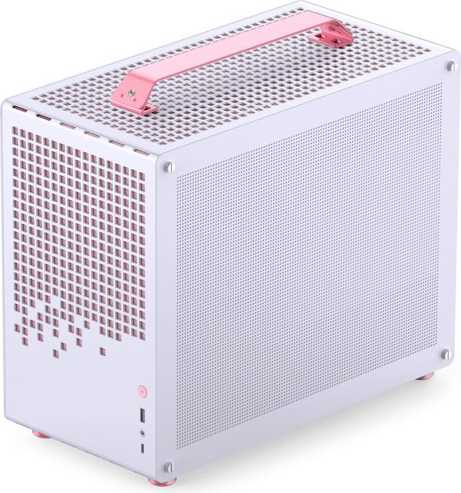 Produktbild Jonsplus MATX Handle Case Z20 - White-Pink (Mini-ITX, mATX)