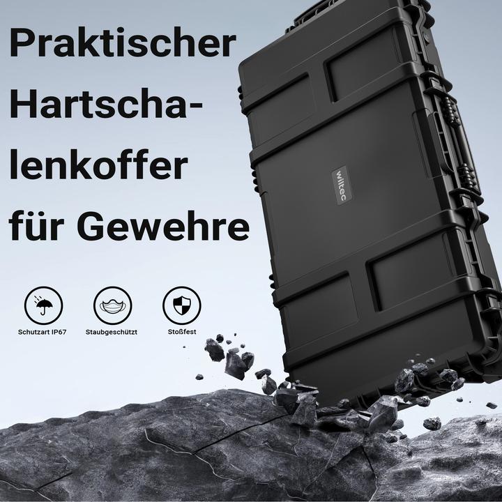 Produktbild Wiltec Waffenkoffer 101,8x50,3x19cm Langwaffenkoffer Gewehrkoffer Koffer Gewehr