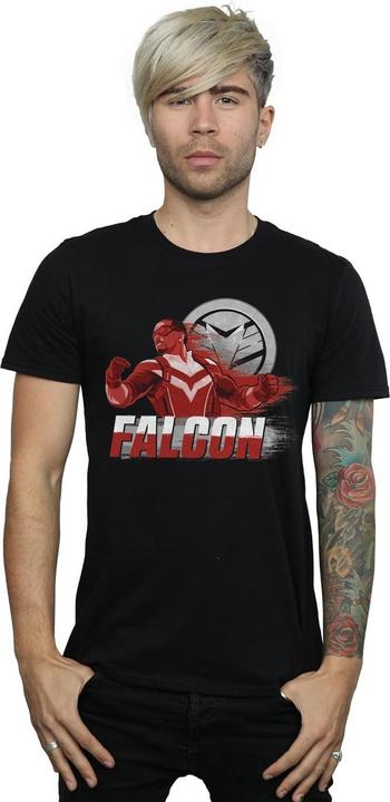 Actual product image Mens The Falcon And The Winter Soldier Falcon Red Fury T-Shirt (3XL)