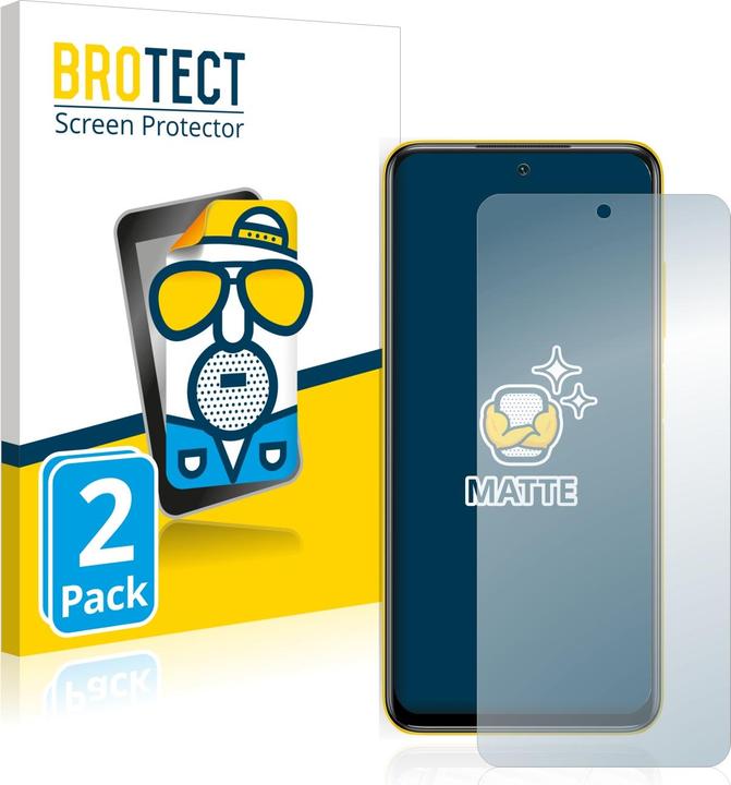 Image du produit BROTECT Film de protection antireflet Protection d'écran mat (2 pièce(s), Xiaomi Poco M3 Pro 5G)