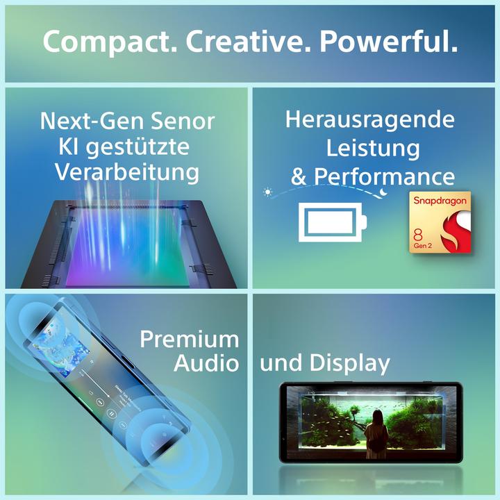Immagine prodotto Sony Xperia 5 V (128 GB, Azzurro, 6.10", SIM + eSIM, 48 Mpx, 5G)
