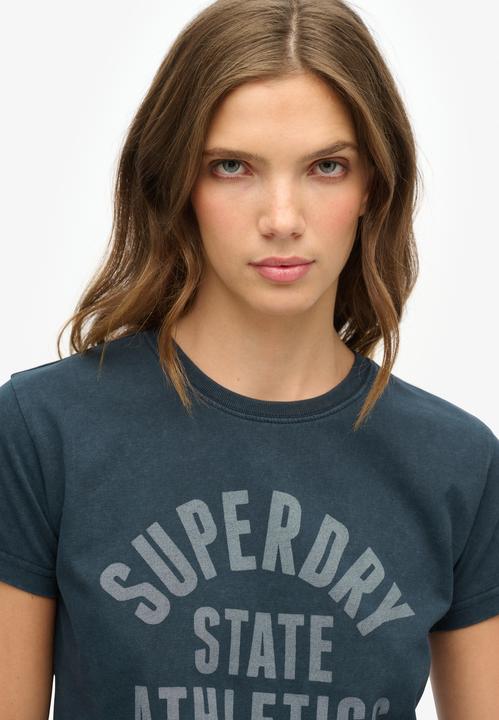 Immagine prodotto Superdry Figurbetontes Athletic T-Shirt mit Grafik (12)