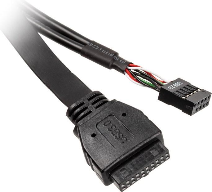 Image du produit Akasa Câble adaptateur interne USB 3.0/2.0 vers externe USB-C et 2x USB 2.0 type A (0.40 m, USB 3.0, USB 2.0)