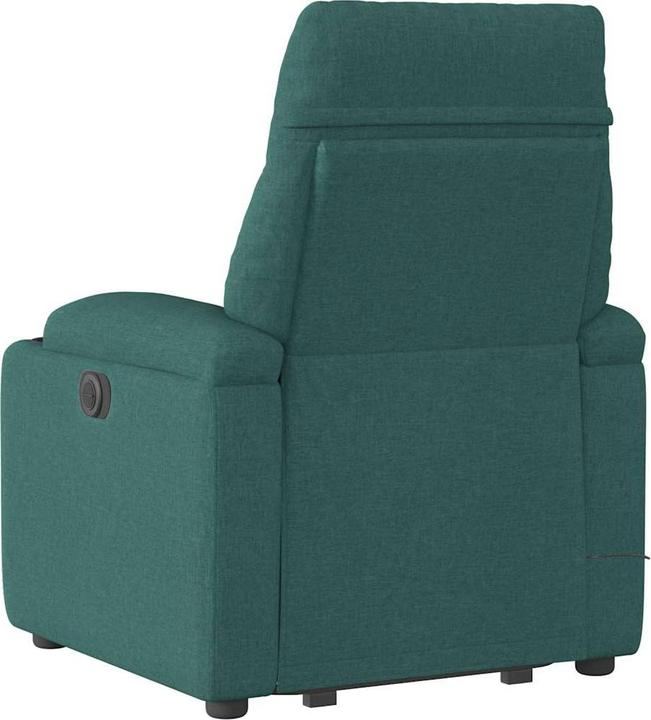 Immagine prodotto VidaXL Poltrona massaggiante con ausilio stand-up in tessuto verde scuro