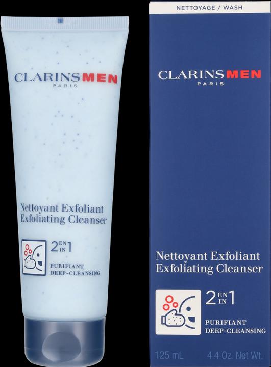 Actual product image Clarins Men Nettoyant Exfoliant (Cleaning cloths, 125 ml)