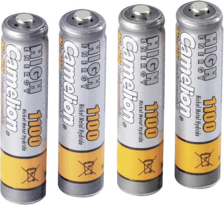 Camelion Rechargeable Accu (4 Stk., AAA, 1100 mAh)