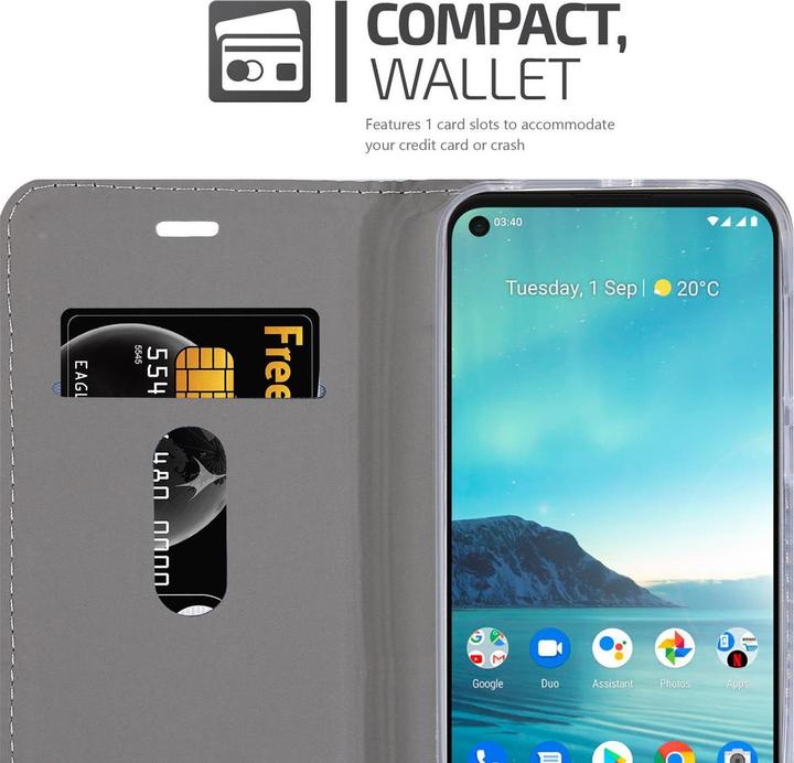 Produktbild Cadorabo Book Jeans Optik Cover (Nokia 3.4)
