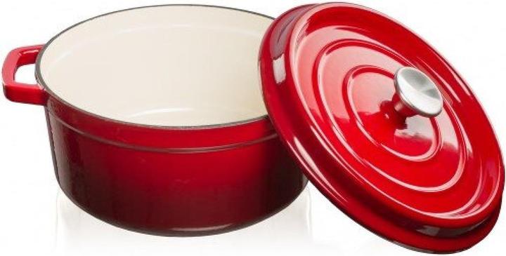 Image du produit Marmite en fonte émaillée Rouge, 4,7 L (26 cm, Casserole, Fonte)