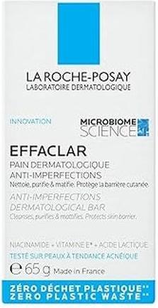 Energy Label La Roche Posay La Roche-Posay Effaclar Solid Cleanser Anti-Imperfections And Purifying For Acne-Prone Skin 65 G (Soap)