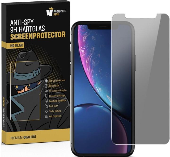 Produktbild Protectorking 1x Echtes Tempered 9H Panzerhartglas Blickschutz (1 Stück, Apple iPhone X)