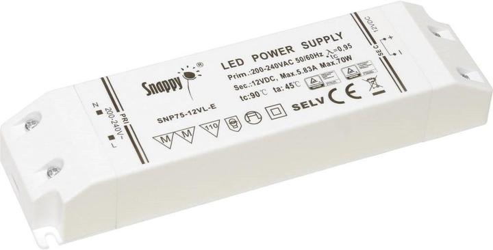 Actual product image Dehner Elektronik Snappy SNP75-12VL-E LED transformer