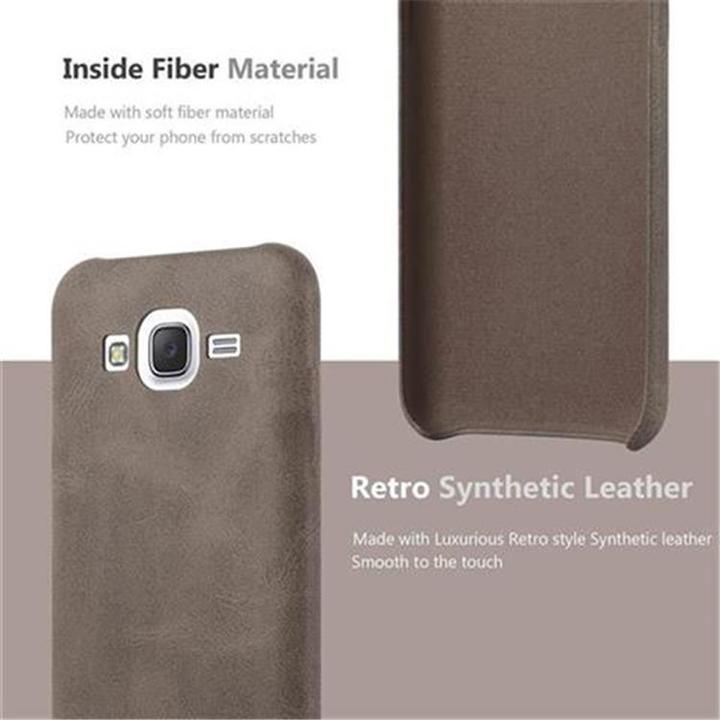 Actual product image Cadorabo Hard cover faux leather with texture (Samsung Galaxy J5 (2015))