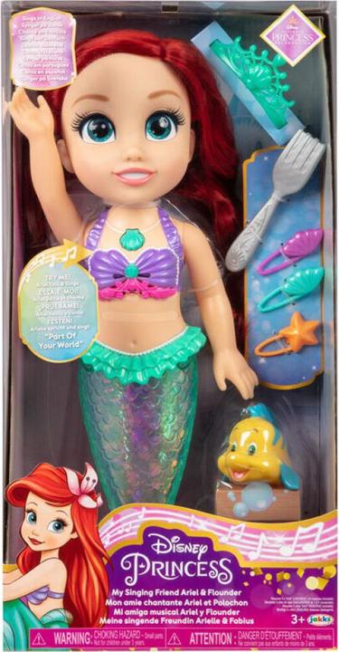 Actual product image Jakks Pacific Disney Princess Feature Ariel Doll 38cm. (SE/FI/DK/NO/EN)