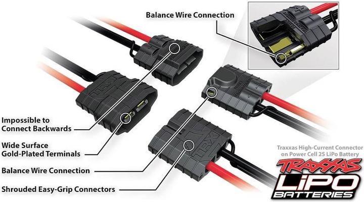 Actual product image Traxxas LiPo Pack 5000mAh 7.4V 2-cell 25C LIPO with iD connector (7.40 V, 5000 mAh)