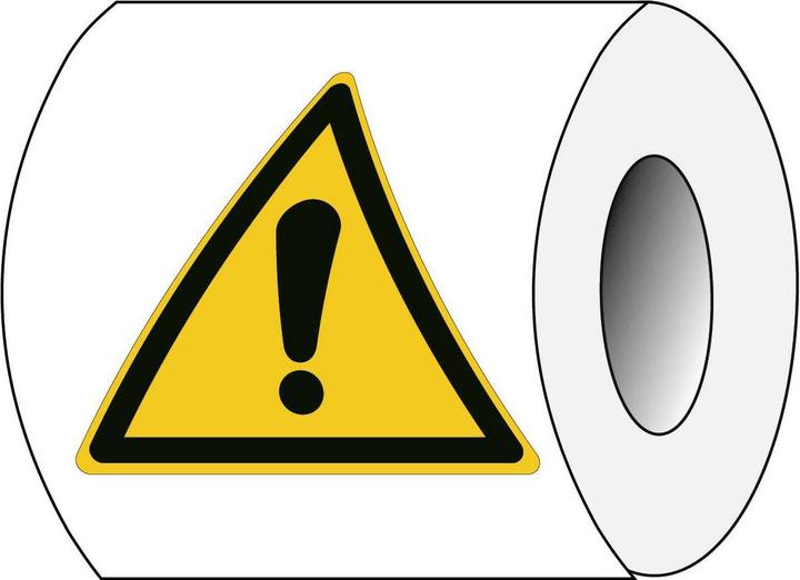 Produktbild Brady ISO 7010 PIC W001 B-7541 ISO Sicherheitskennzeichnung - Warnung vor einer Gefahrenstelle