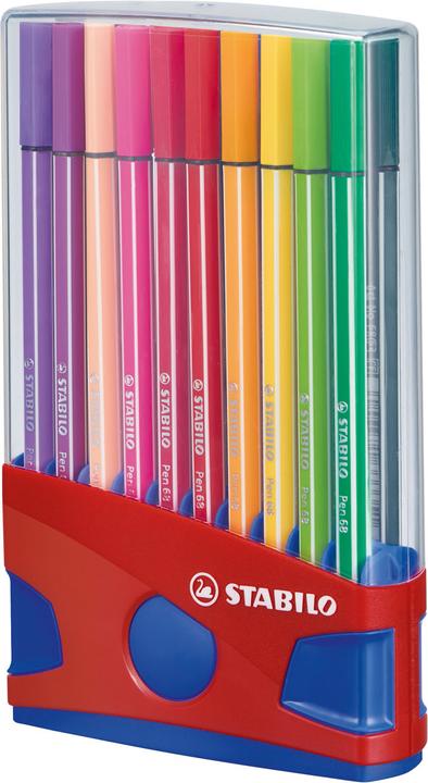 STABILO Fasermaler Pen (farbsortiert, 20 x)